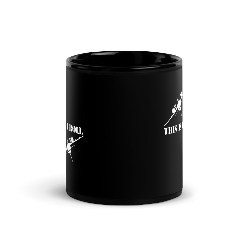 How I Roll - Black Glossy Mug