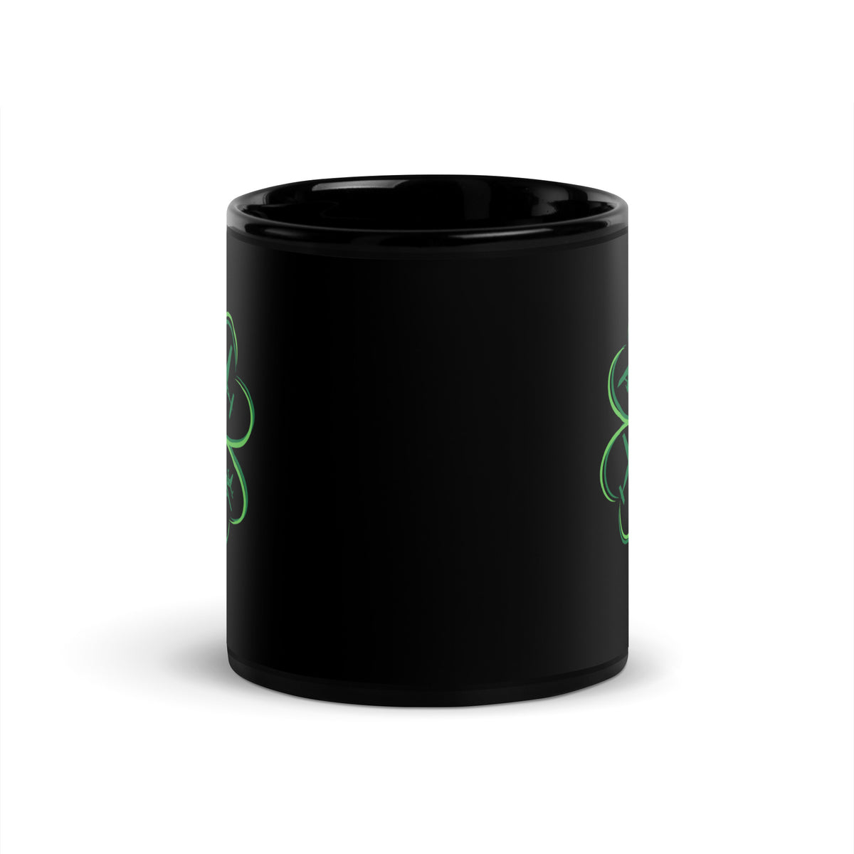 4Leaf Clover - Black Glossy Mug