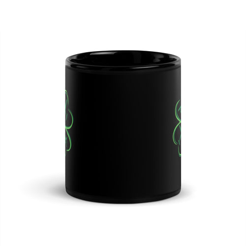 4Leaf Clover - Black Glossy Mug