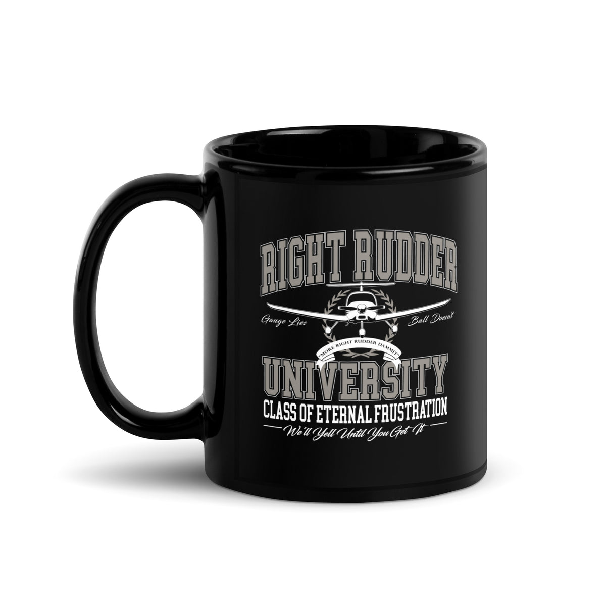 Right Rudder Uni - Black Glossy Mug