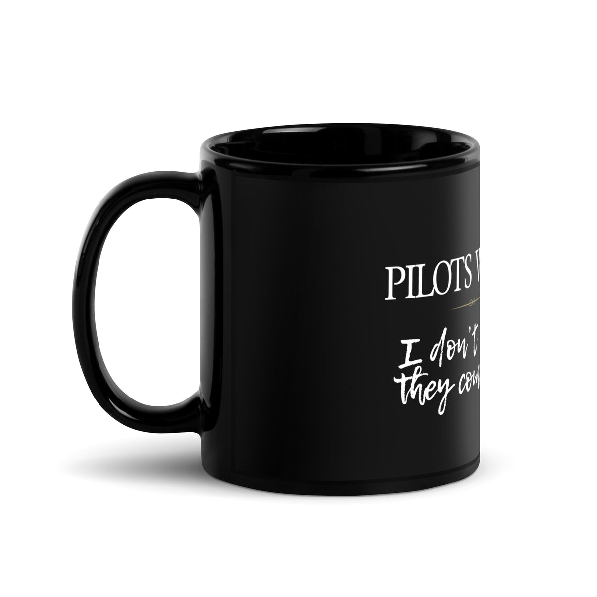 Wife Energy - Black Glossy Mug