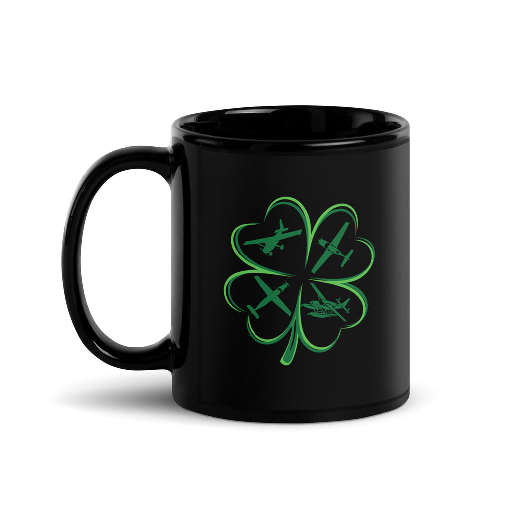 4Leaf Clover - Black Glossy Mug