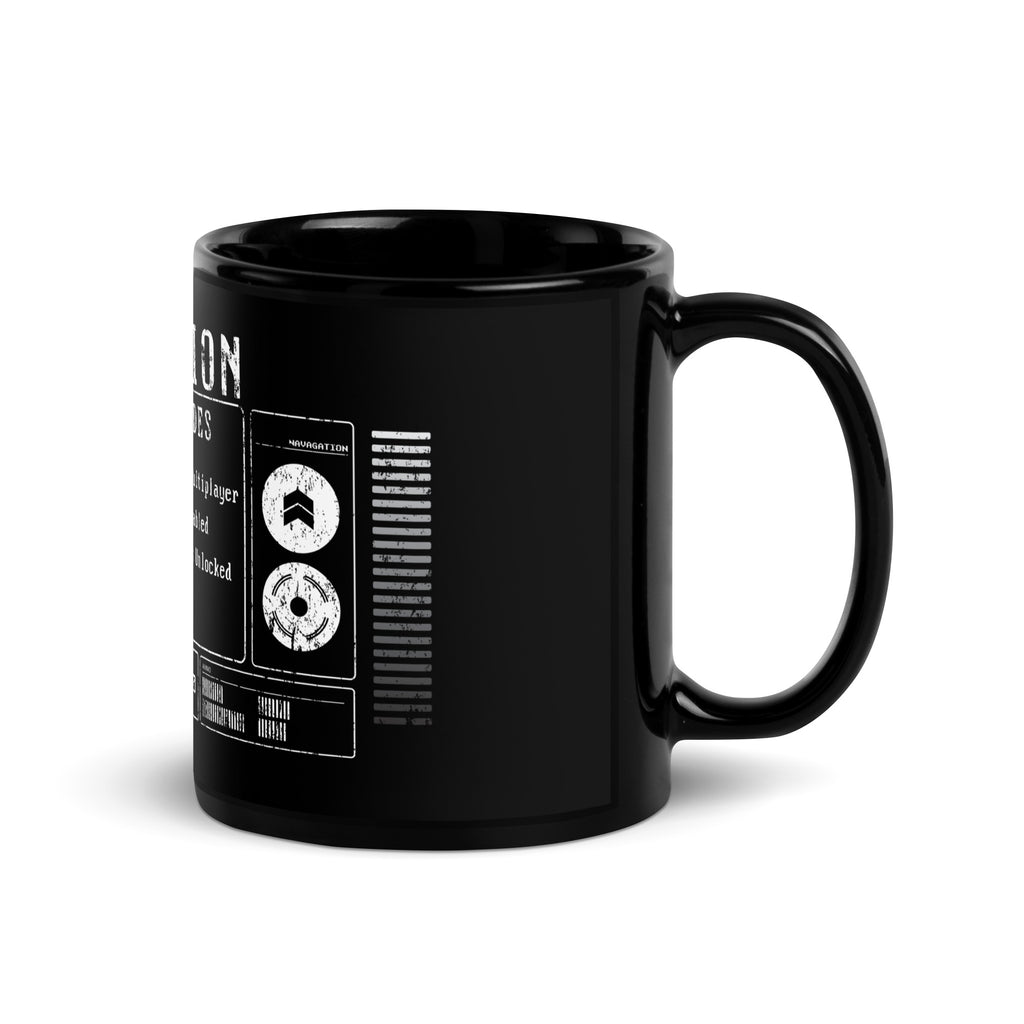 Aviation Cheat Codes - Black Glossy Mug