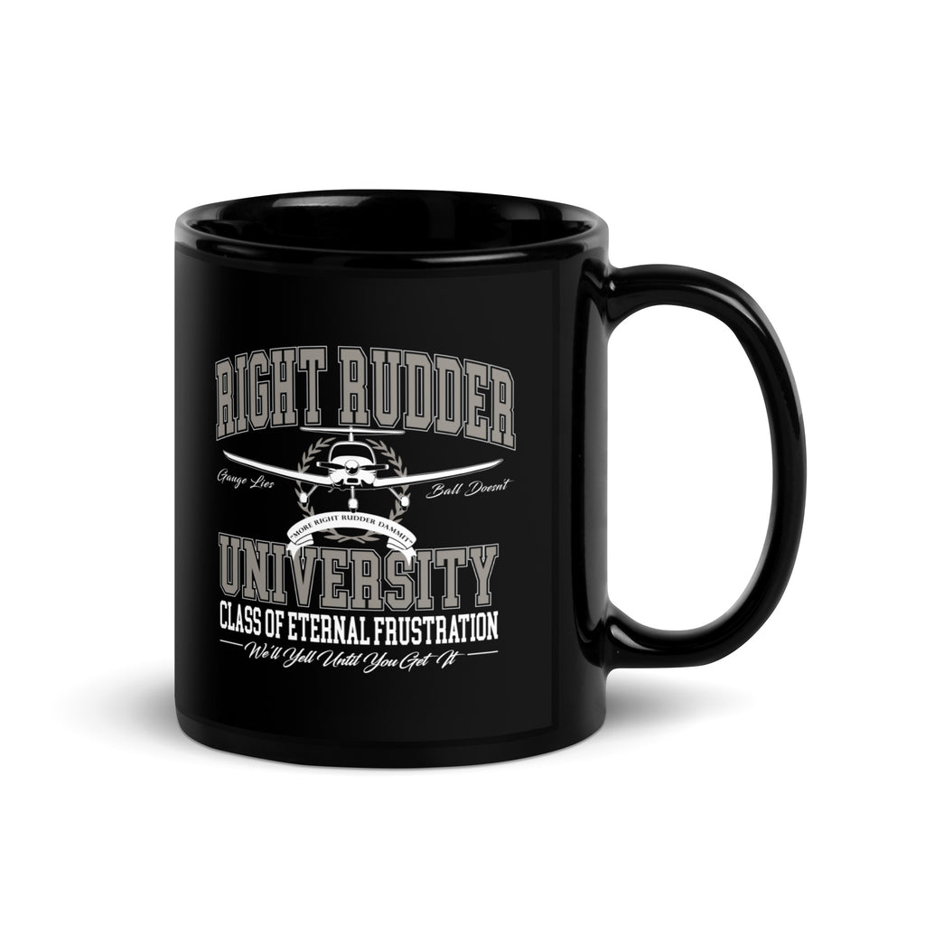 Right Rudder Uni - Black Glossy Mug
