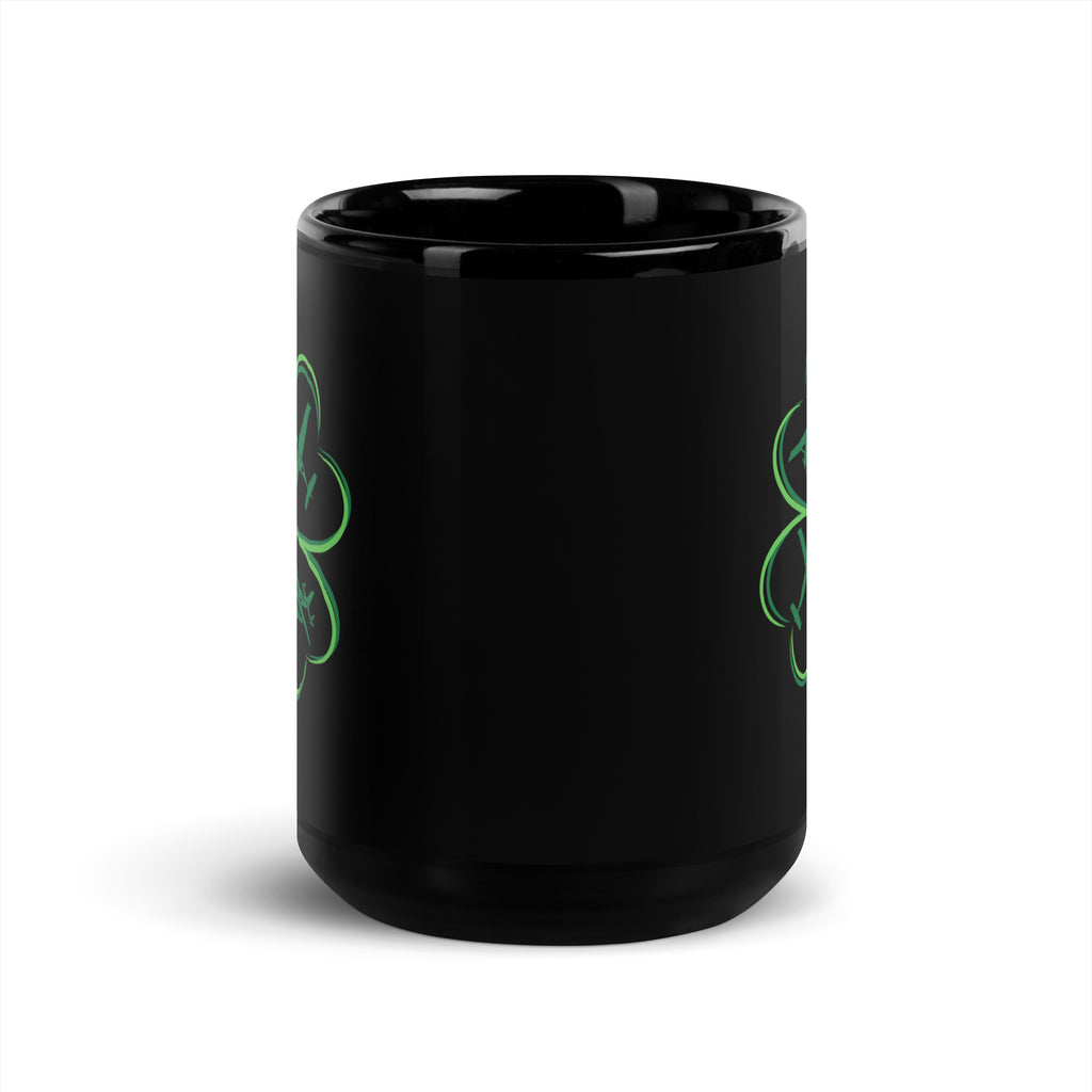 4Leaf Clover - Black Glossy Mug
