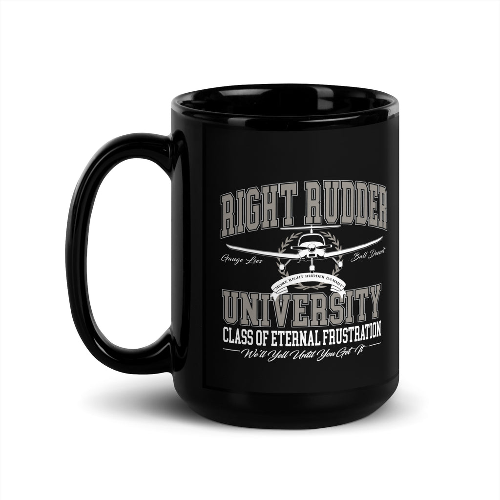Right Rudder Uni - Black Glossy Mug
