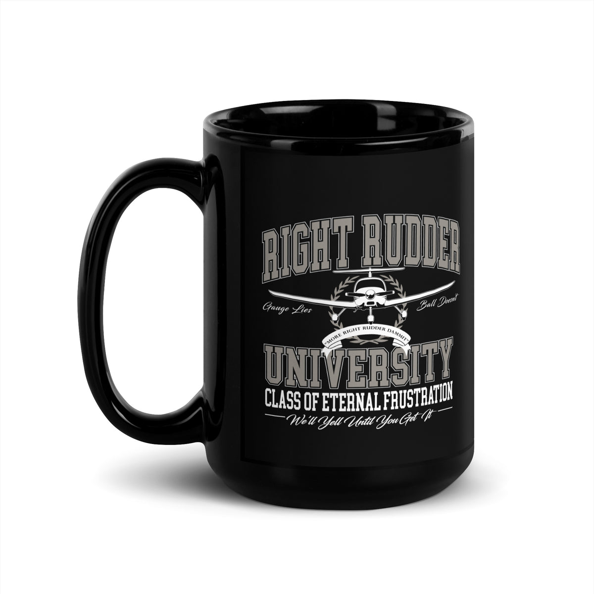 Right Rudder Uni - Black Glossy Mug