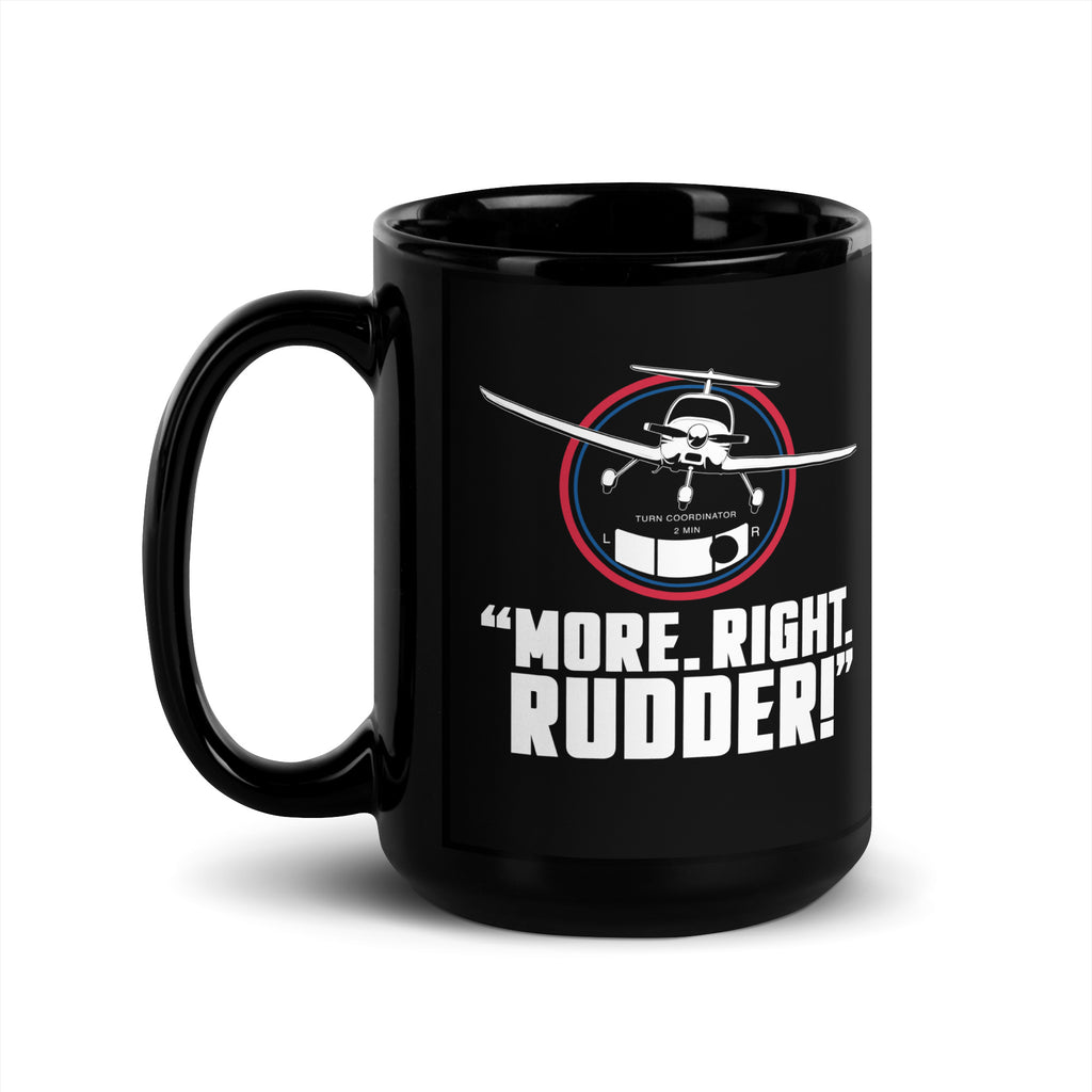 More Rudder - Black Glossy Mug