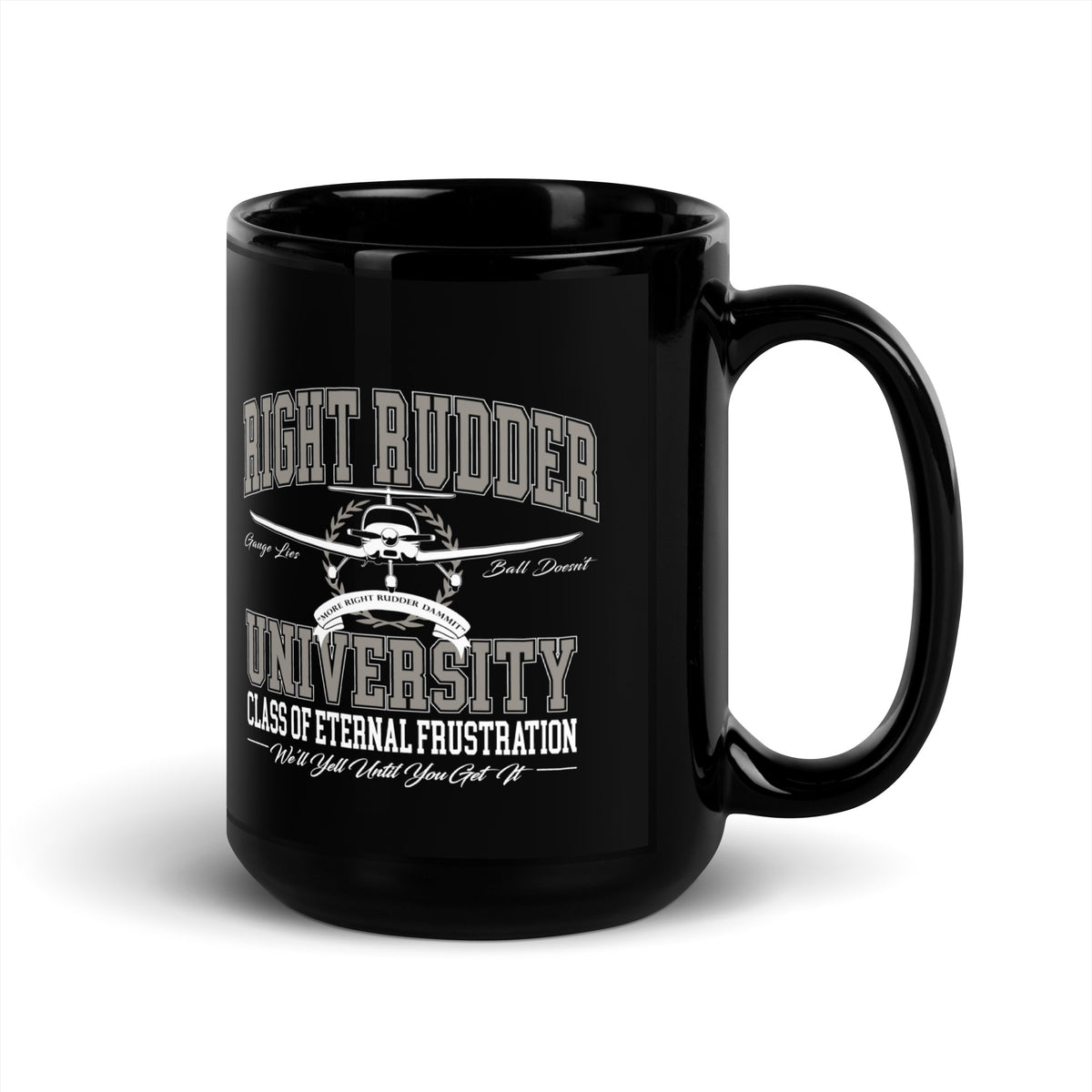 Right Rudder Uni - Black Glossy Mug