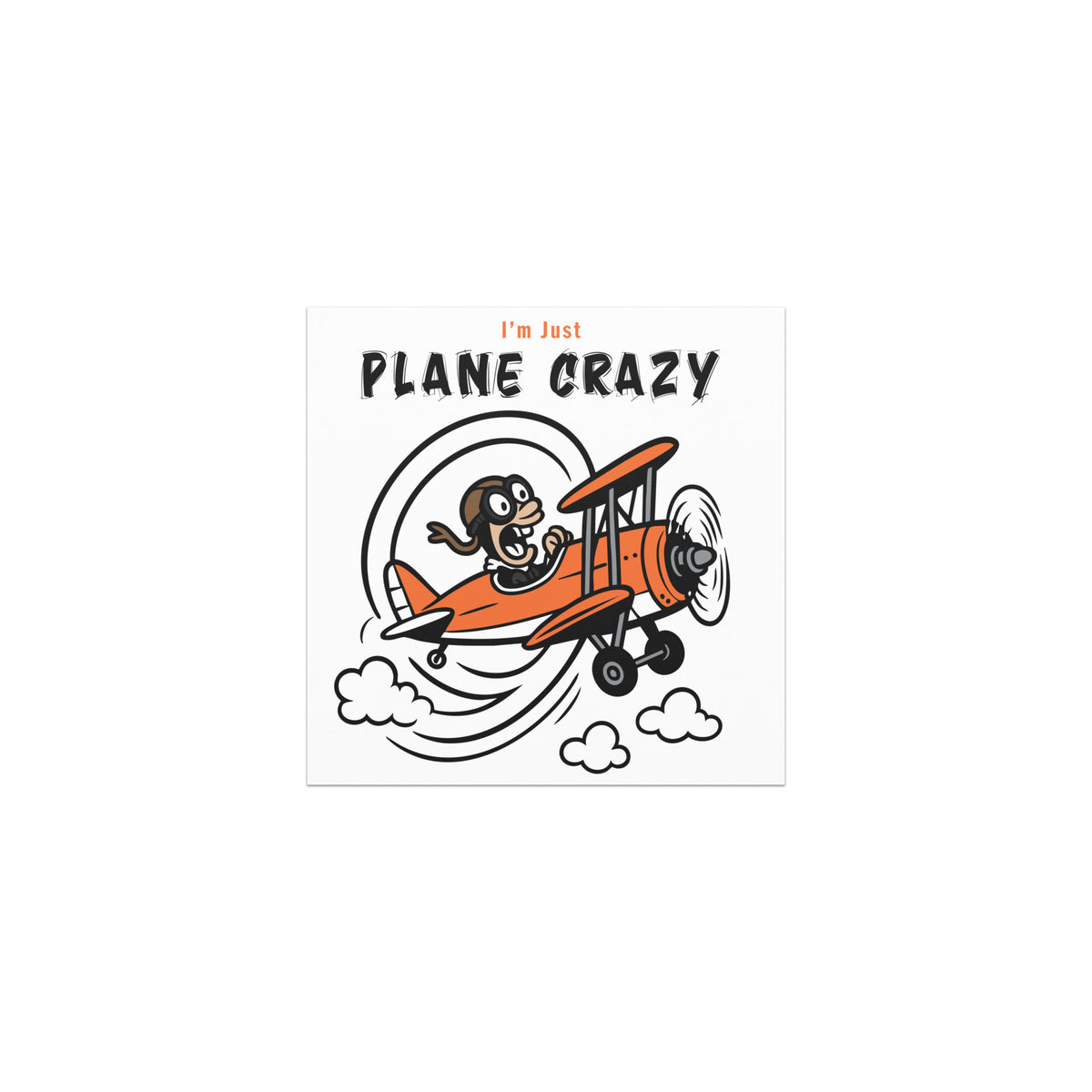 Plane Crazy - Car magnet