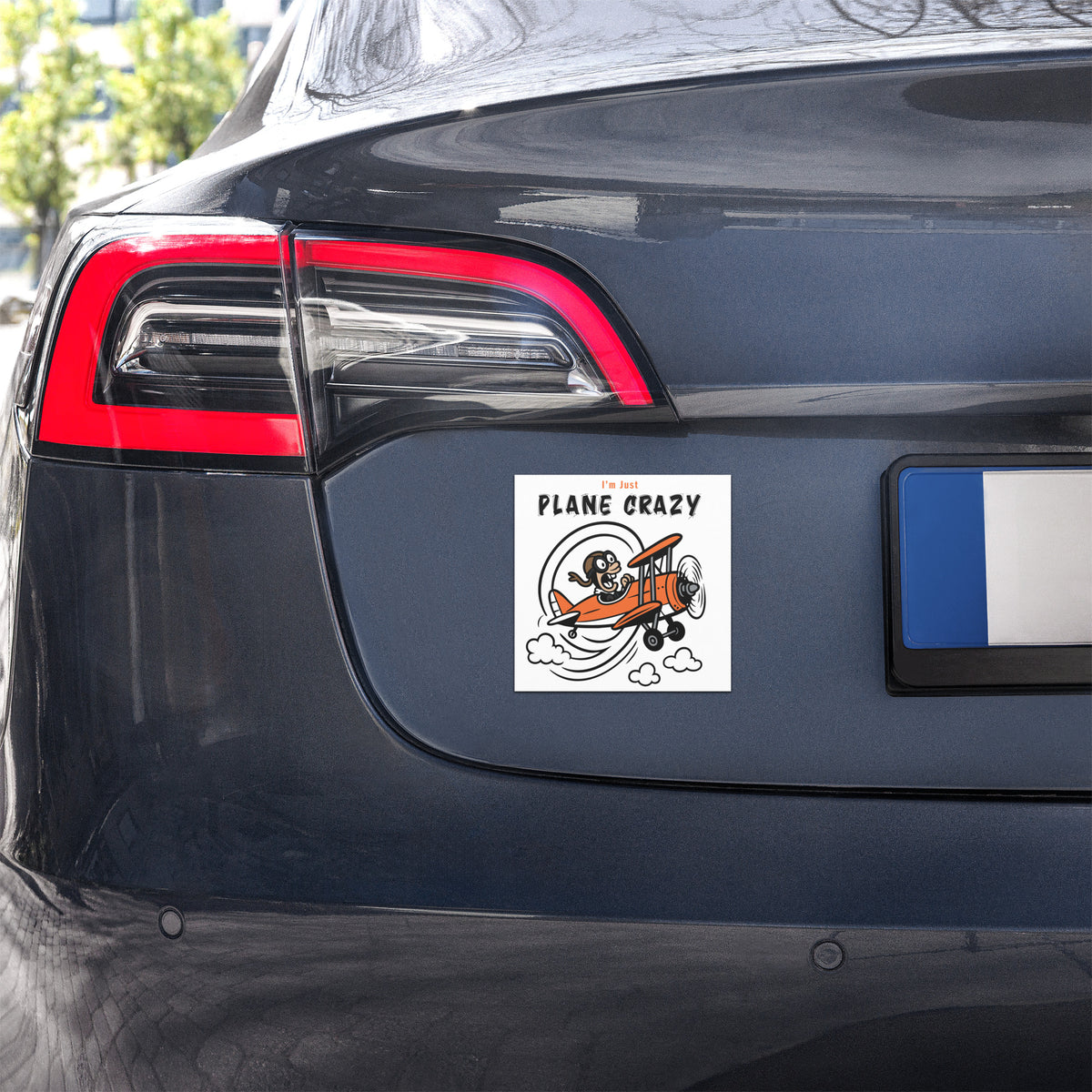 Plane Crazy - Car magnet