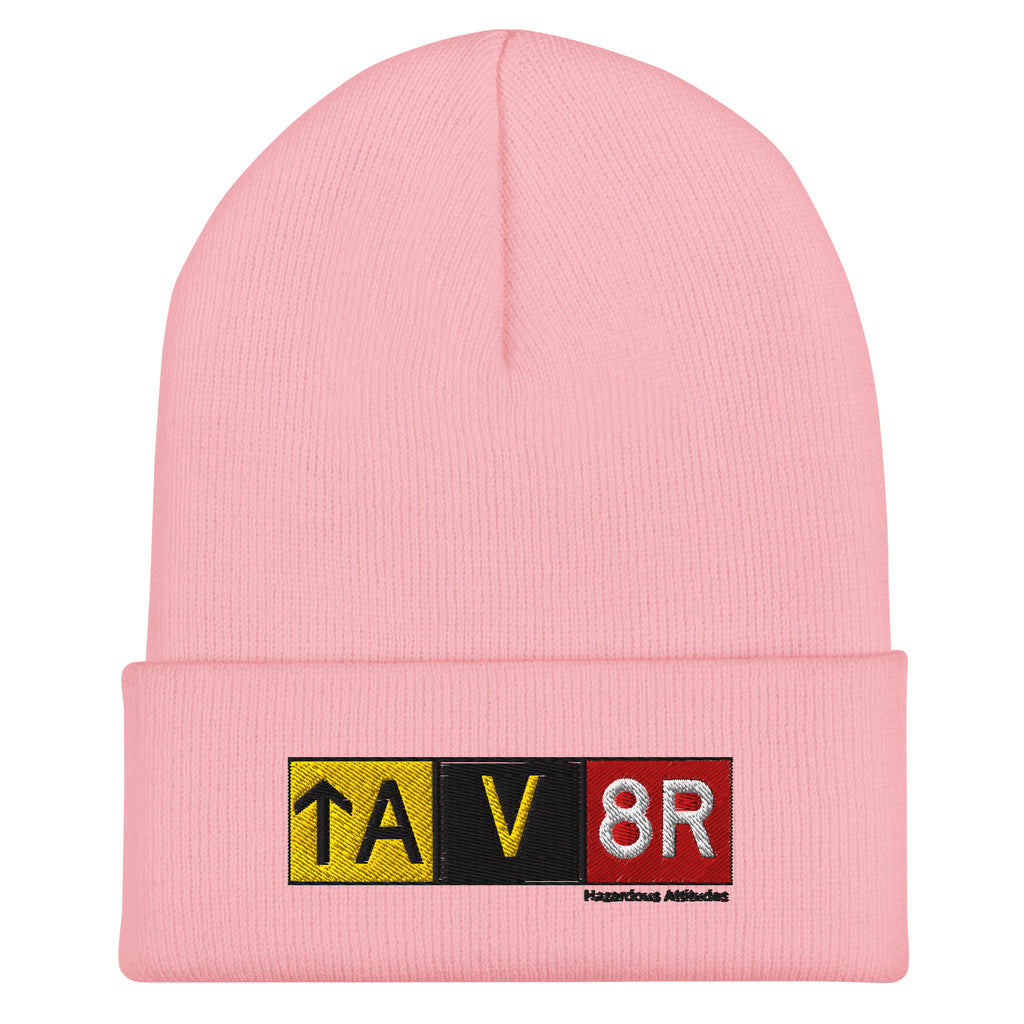 Cuffed Beanie - Aviator Airport Signs