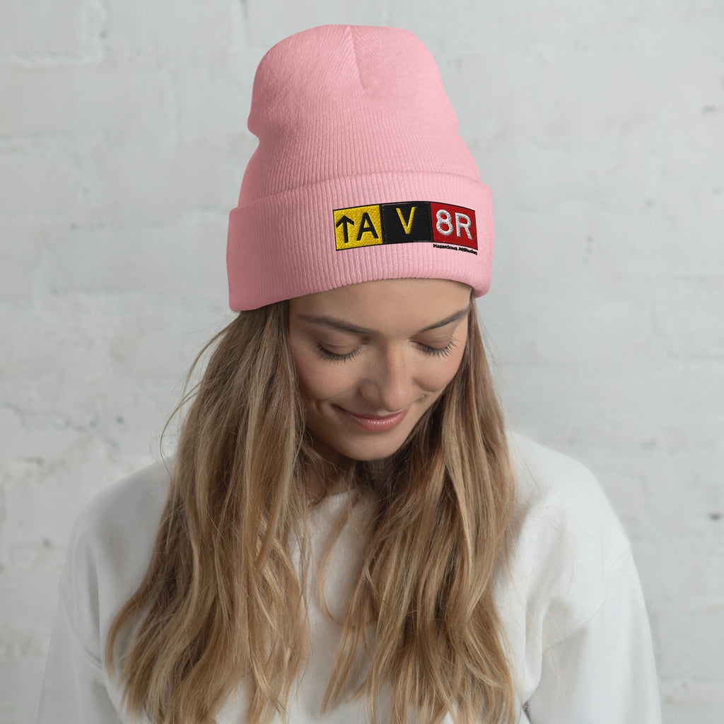 Cuffed Beanie - Aviator Airport Signs