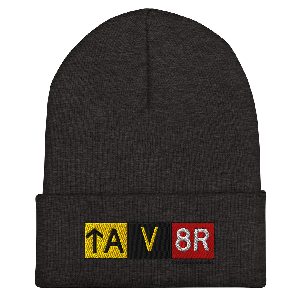 Cuffed Beanie - Aviator Airport Signs