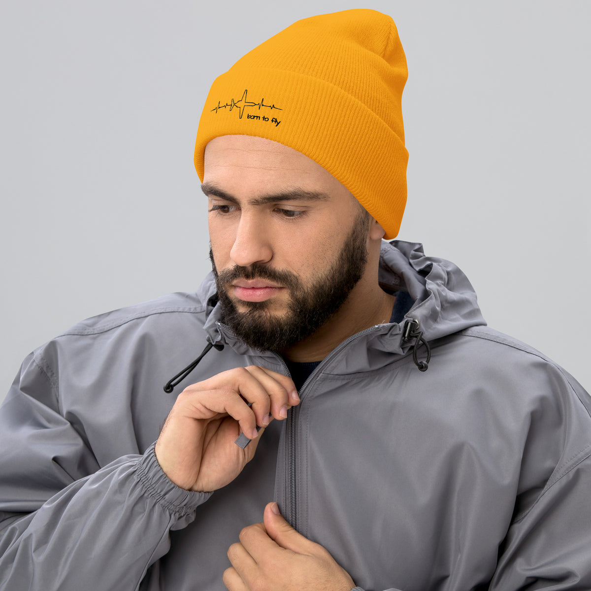 Cuffed Beanie - Born to Fly