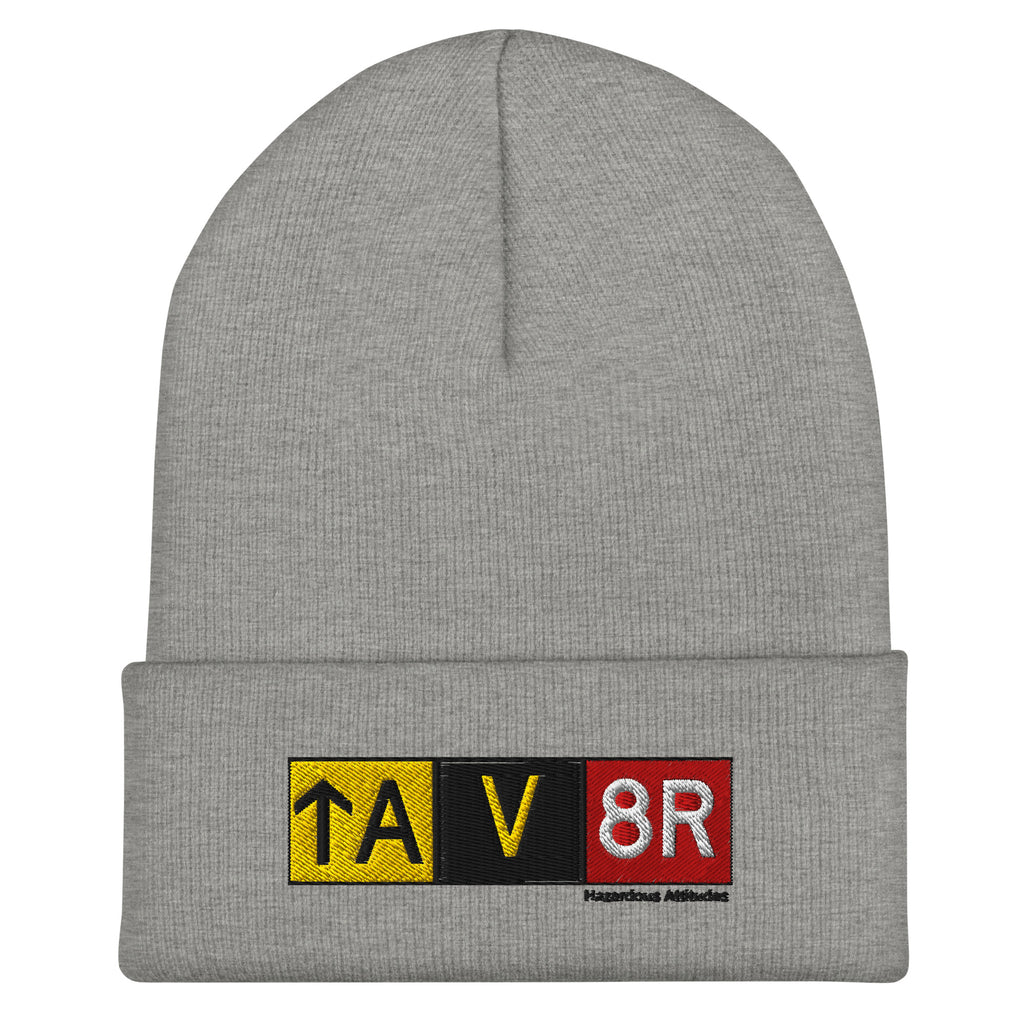 Cuffed Beanie - Aviator Airport Signs