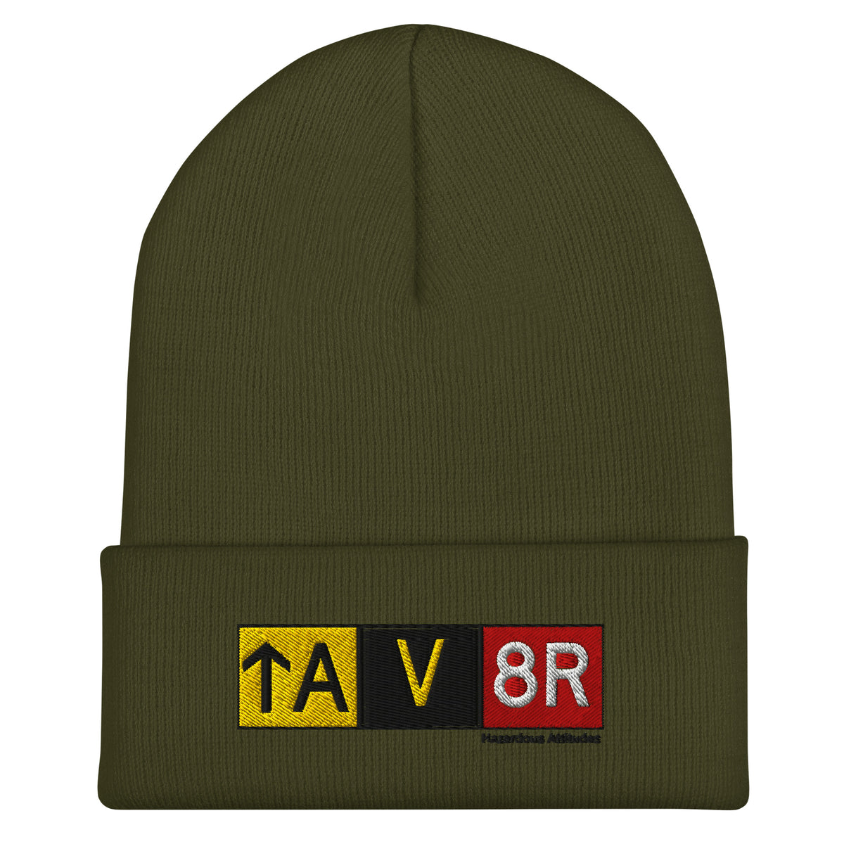 Cuffed Beanie - Aviator Airport Signs