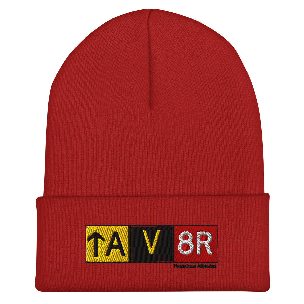 Cuffed Beanie - Aviator Airport Signs