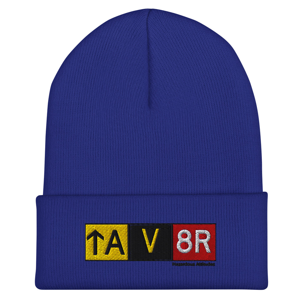 Cuffed Beanie - Aviator Airport Signs