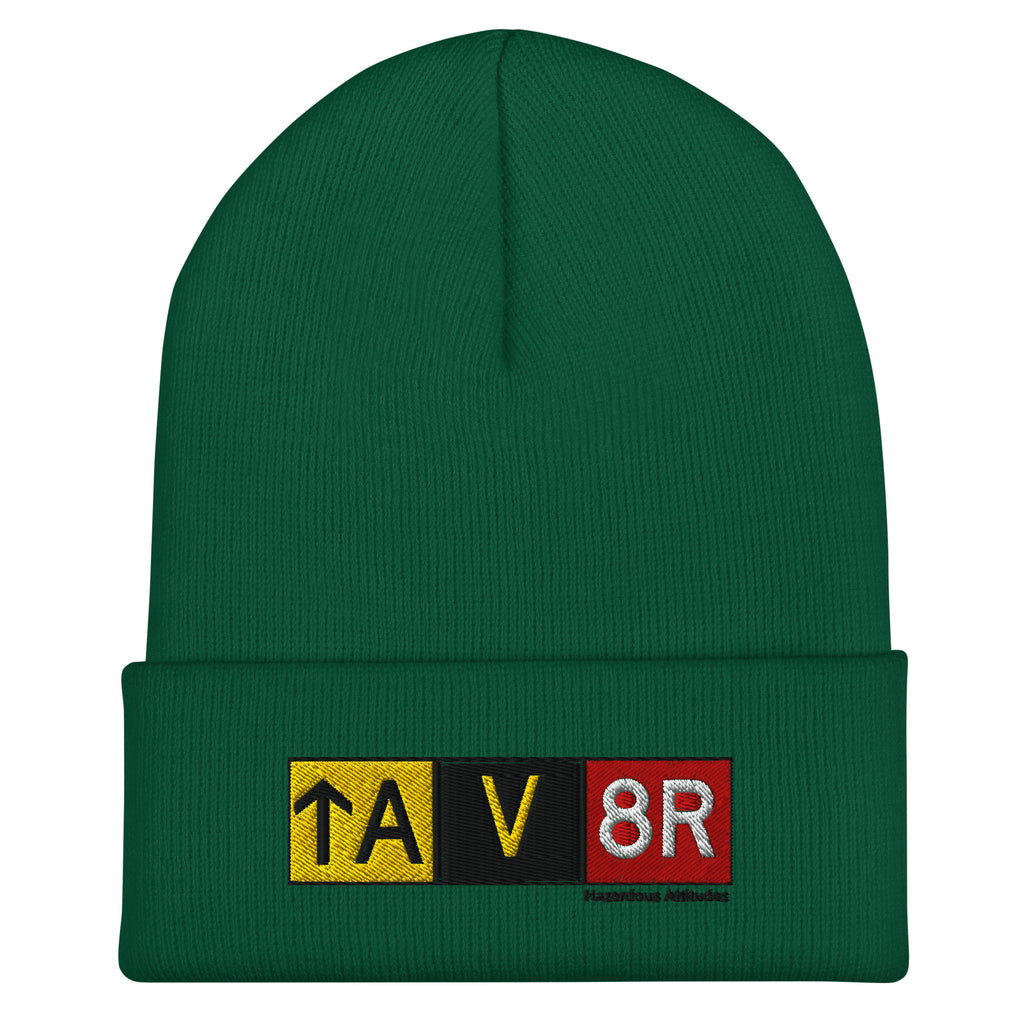 Cuffed Beanie - Aviator Airport Signs