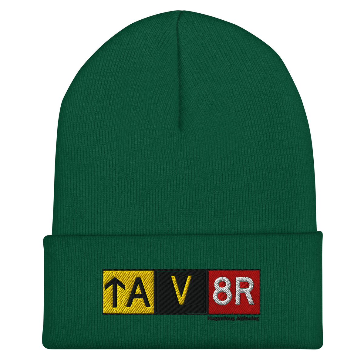 Cuffed Beanie - Aviator Airport Signs