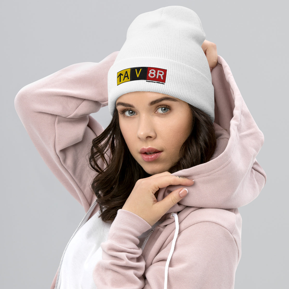Cuffed Beanie - Aviator Airport Signs