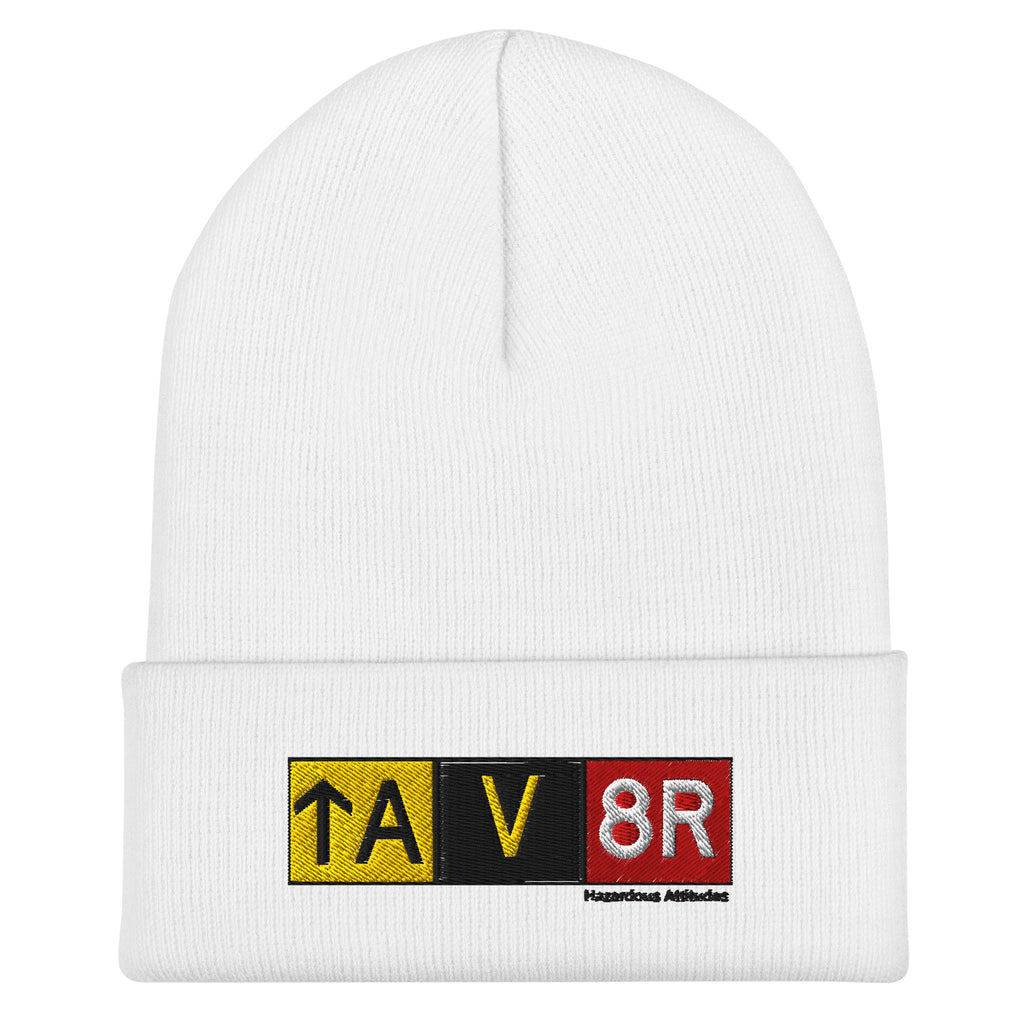 Cuffed Beanie - Aviator Airport Signs