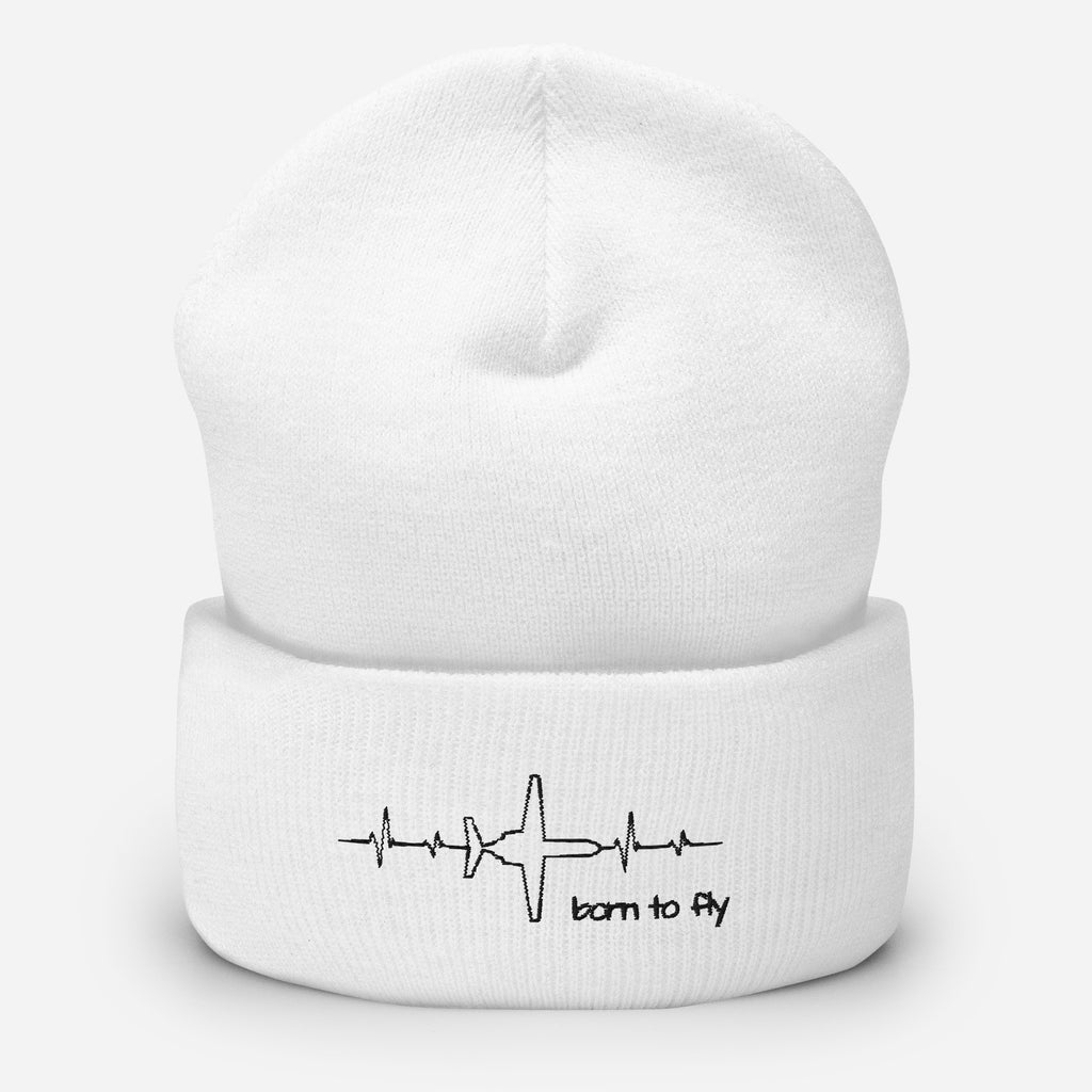 Cuffed Beanie - Born to Fly