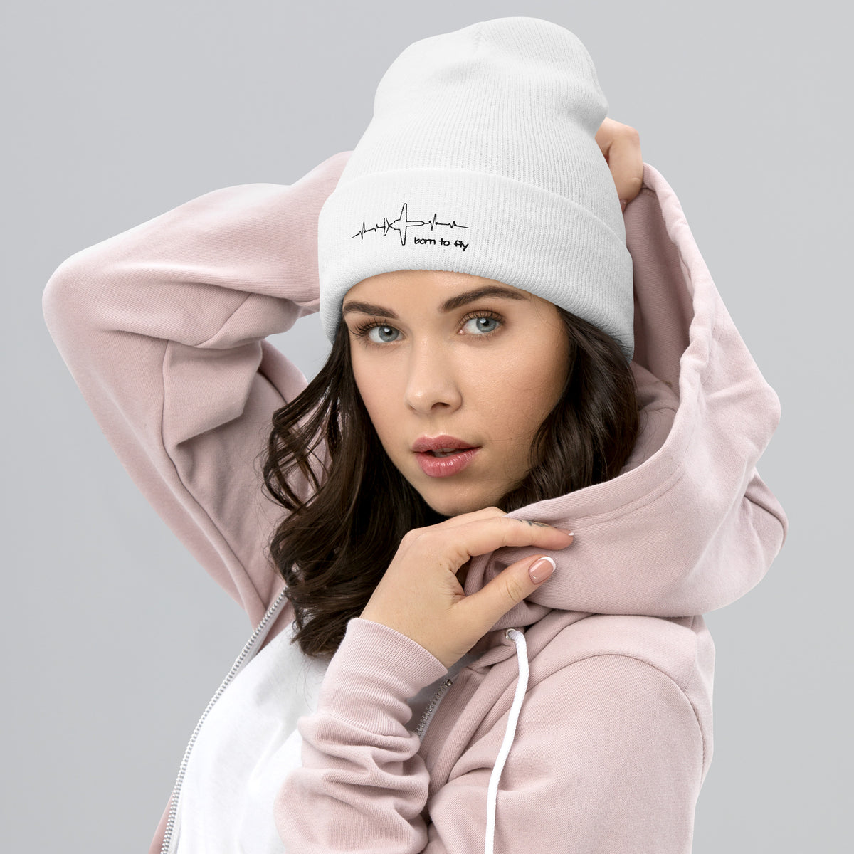 Cuffed Beanie - Born to Fly
