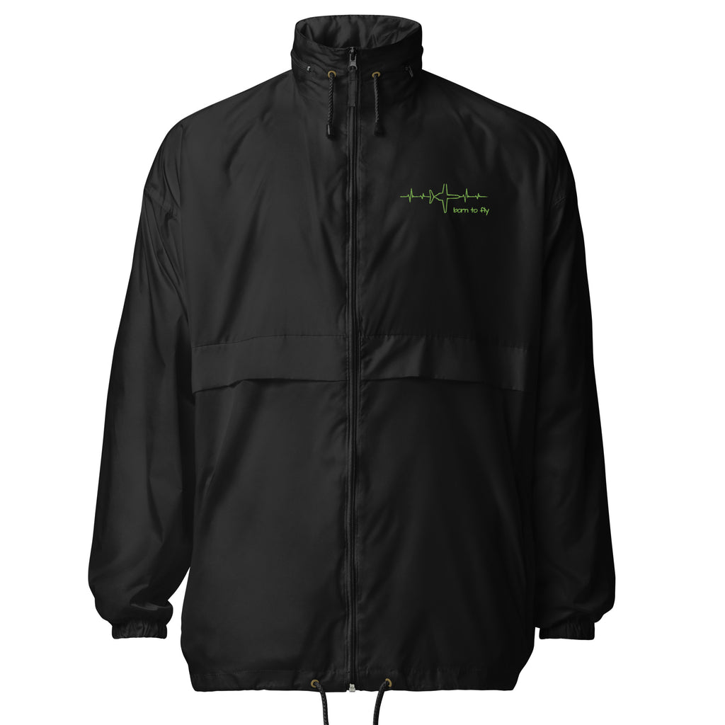 Aviator Airport Sign / Born to Fly Unisex windbreaker