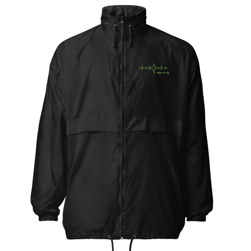 Aviator Airport Sign / Born to Fly Unisex windbreaker