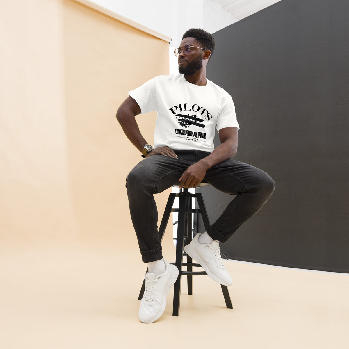 Pilots Looking Down Since 1903 - White Tee