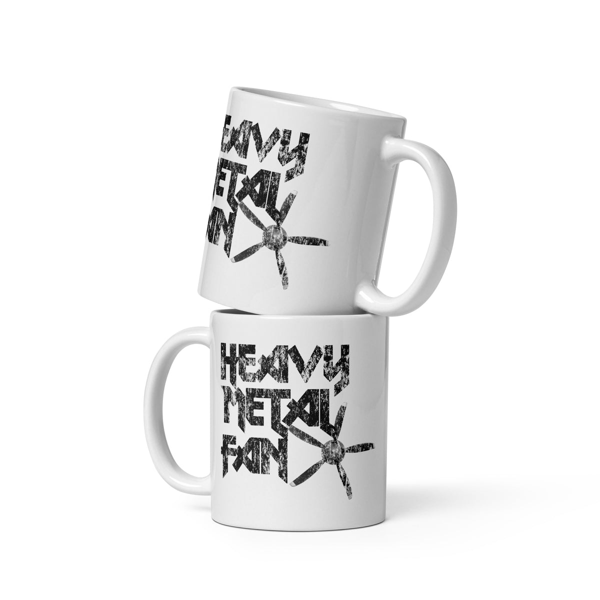 Heavy Metal Fan - White glossy mug