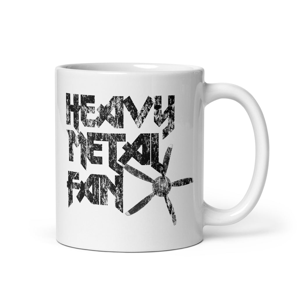 Heavy Metal Fan - White glossy mug