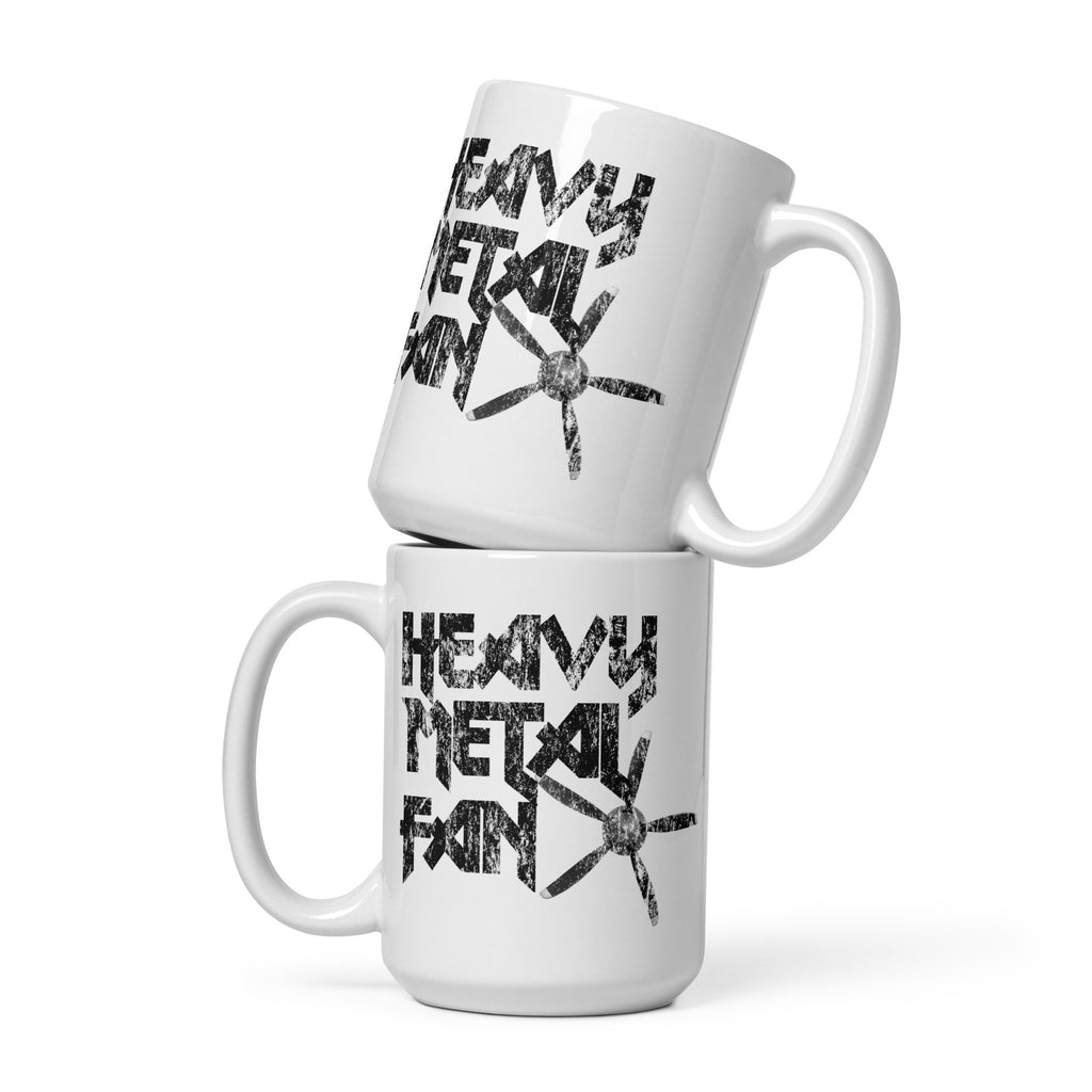 Heavy Metal Fan - White glossy mug