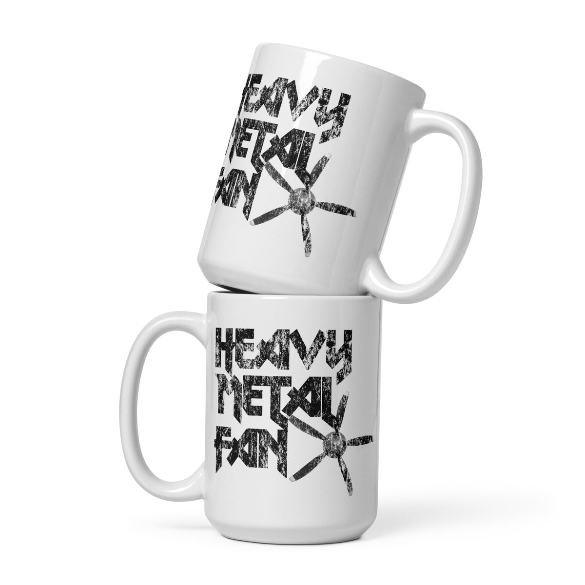 Heavy Metal Fan - White glossy mug