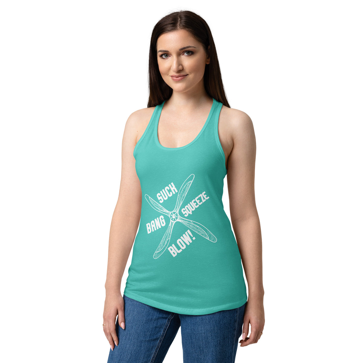 Women’s fitted racerback tank top - SSBB